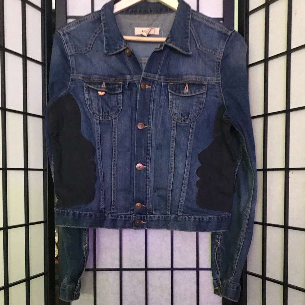 Jacket US12 women’s dark denim up cycled jacket